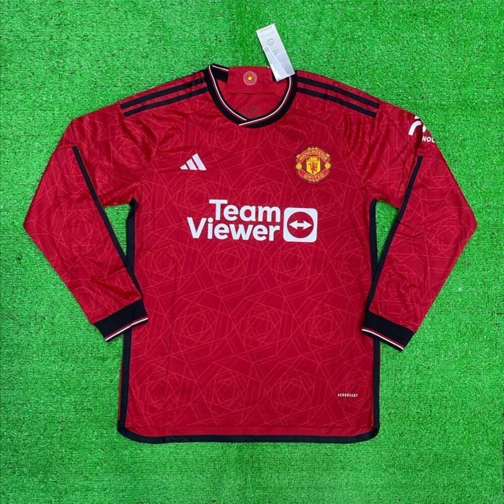 Manchester united Home Kit 23/24 Full sleeves (FV)