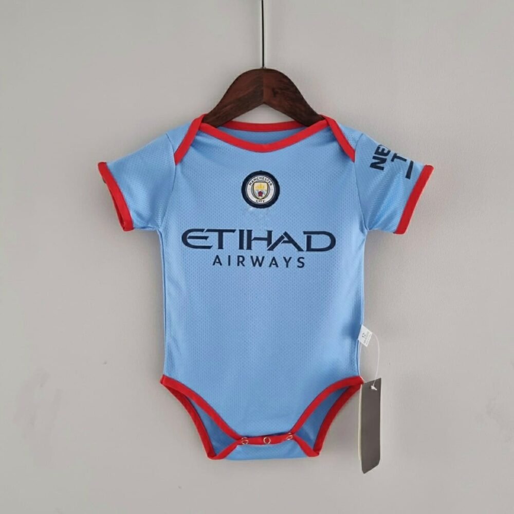 Manchester City Home 22/23 Baby Rompers