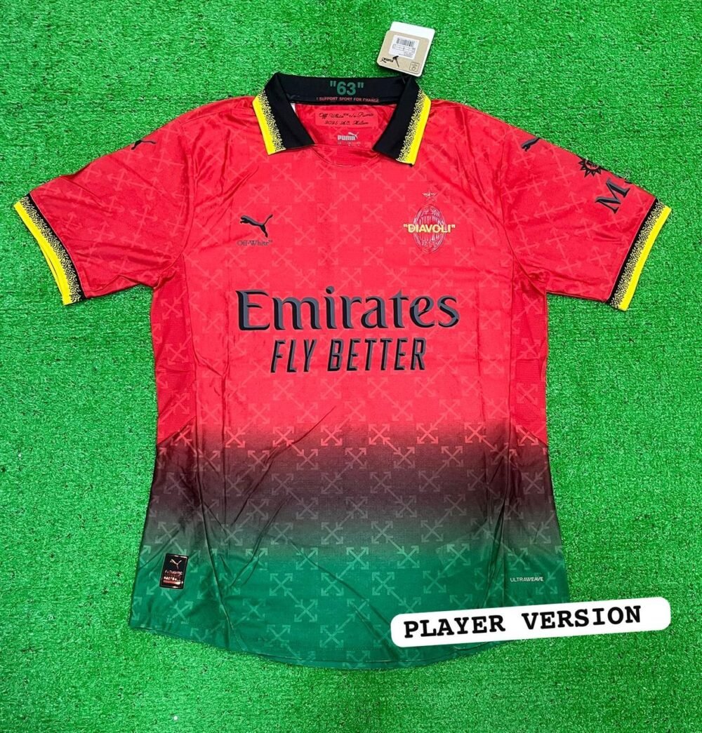 AC MILAN x OFF-WHITE Fourth kit 24/25 (PV) - Image 2