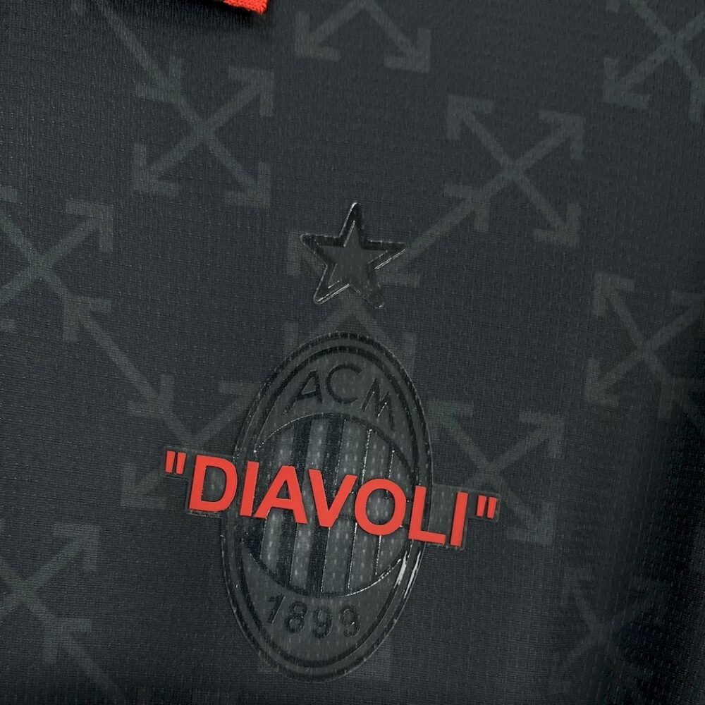 AC MILAN x OFF-WHITE Black-Green Edition 24/25 (FV) - Image 3