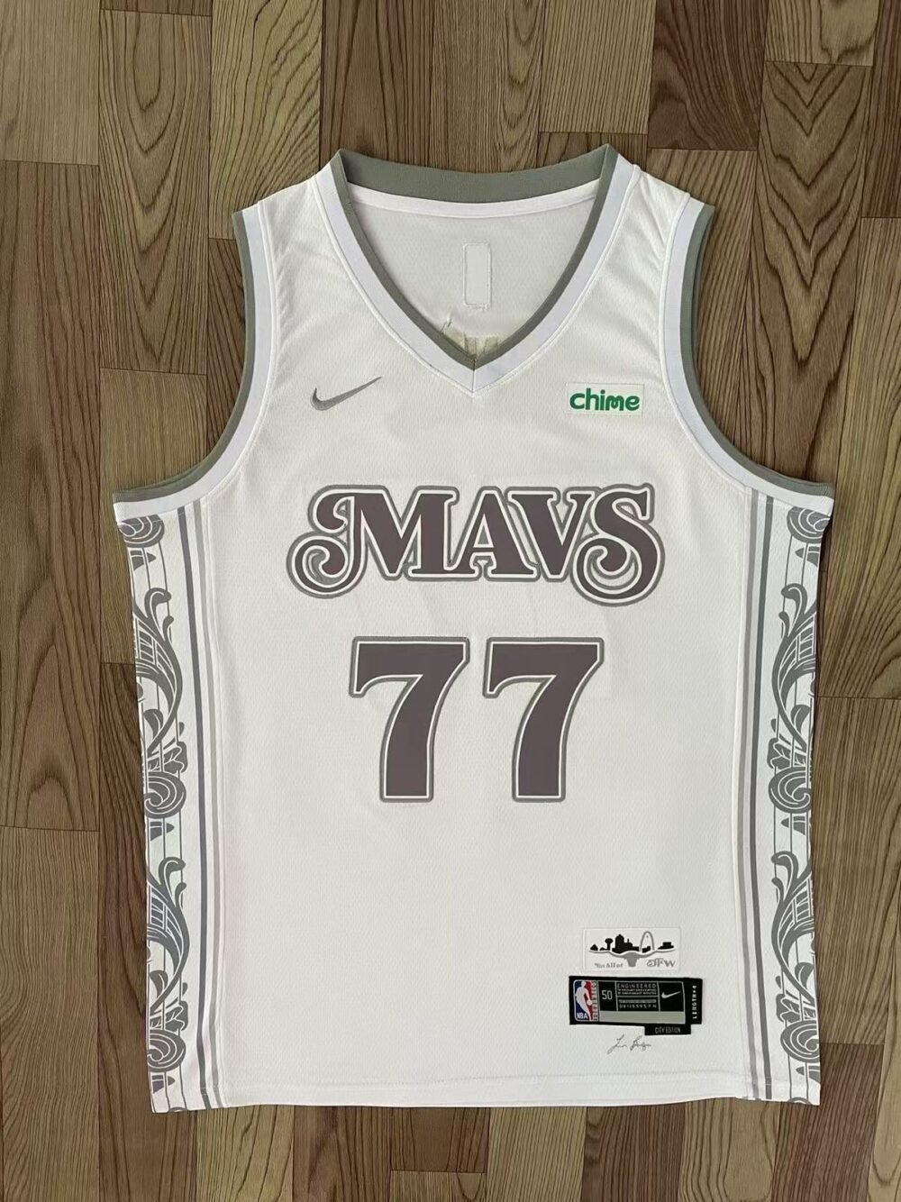 Dallas Mavericks White DONCIC (77) - Image 2